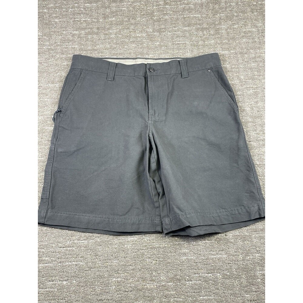 Men’s  Columbia Men's ROC II Canvas Chino Shorts 34 W 10 L  Gray Cargo Outdoor